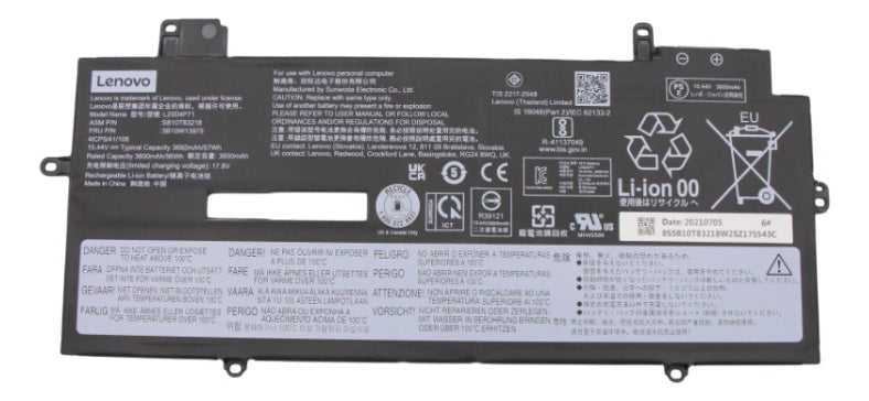 Bateria Para Lenovo X1 Carbon Yoga  15.44V 57Wh 4C